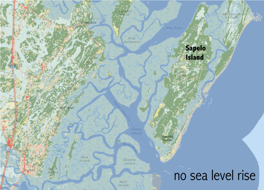 Sea Level Rise on Sapelo Island